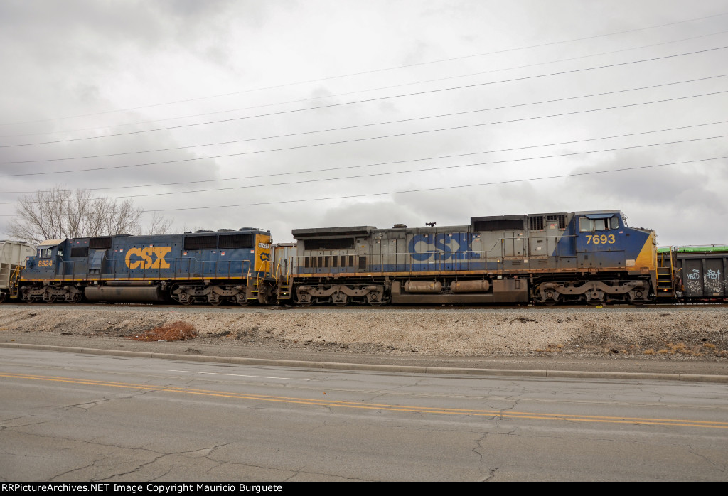 CSX Locomotives in the Yard